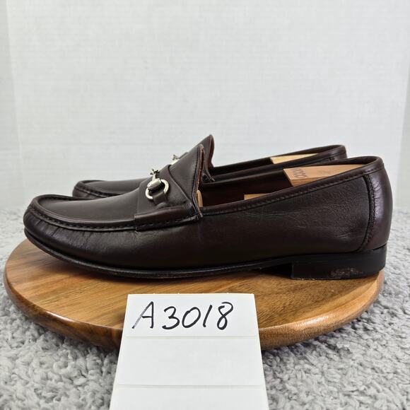 Allen Edmonds Verona II Horsebit Brown Leather Casual Daily Loafer Mens 11.5 EEE